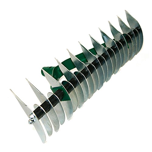 Preisvergleich Produktbild Schneidrechen Harke Rechen 36 cm Kultivator Rasenlüfter Rasenvertikutierer