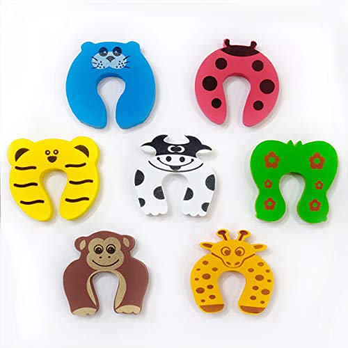 BabySafeHouse Finger Pinch Door Guard for Baby Safety (Animal Shape-Pack of 5)-Door Stopper for Protection from Door Slamming & Accidental Door Lock