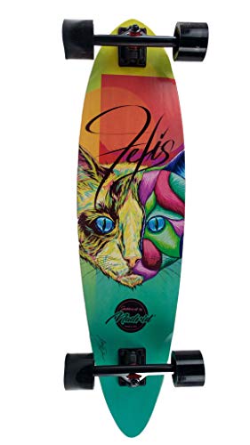 Backfire 36" Cat Top Mount Longboard With Maple Wood, Caliber Trucks - Made By Madrid In Usa #TOP4