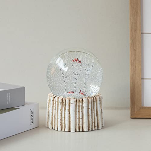 Mingfuxin CARDINALSNOWGLOBE Cardinal Snow Globe, Red Bird Snowglobe Animal Snow Flake Glass Snow Globes thumb #8