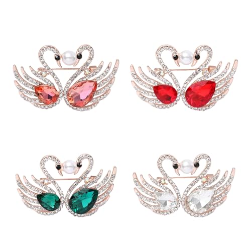 スパークリングラインストーン鳥のブローチヴィンテージ合金