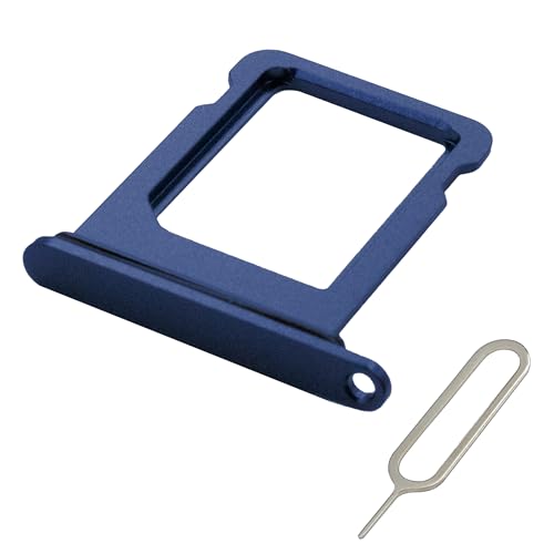 MMOBIEL Bandeja Tarjeta SIM Compatible con iPhone 12 Mini   Recambio Soporte Tarjeta SIM Ranura   Incluye Herramienta de Extracción SIM y Anillo de Goma Impermeable   Azul