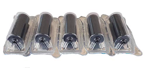 Ispa Rotoli Farbrollen für Jolly Preisauszeichner - Schwarz, 5 Stück