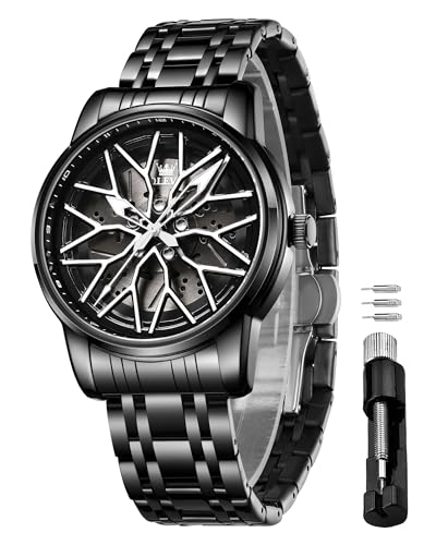 OLEVS �����Y�r���v 42mm ���[�W�_�C���� �X�P���g�� ���� �h�� �X�e�����X�X�`�[�� �t�@�b�V�����h���X �J�[�E�H�b�`, 3701:�z���C�g�B, �t�@�b�V�����B