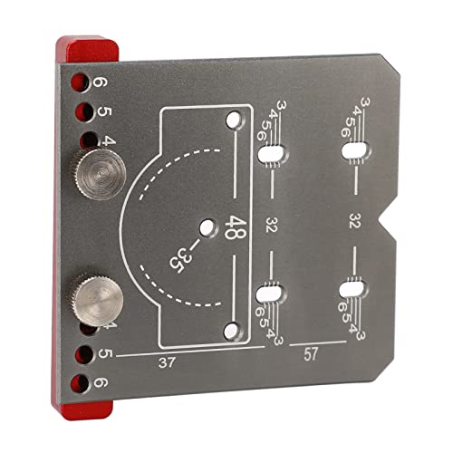 Hinge Hole Drilling Guide, Hinge Mounting Guide, Hinge Hole Drilling Locator Aluminum Alloy Cabinet Door Hinge Mounting Guide Woodworking Hole Drill Locator (S) - Image 2