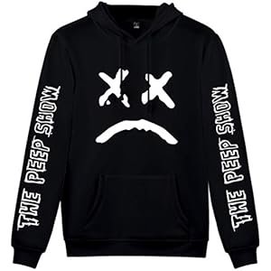 OLIPHEE Heren Hoodie Uniseks R.I.P Rapper Sweatshirt Met Capuchon Harajuku Bedrukt Pullover Geïnspireerd op Hip Hop Rapper Lil Peep