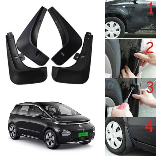 Image of Oshotto (O.E.M Fitting Cup Type) Mud Flap /Splash Guard Compatible with MG Windsor (Set of 4)