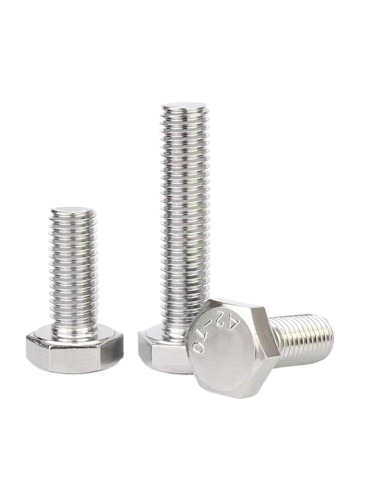 5Pcs 304 Stainless Steel Hex Socket & Hex Head Screws Bolts M7×1 M9×1 M9×1.25 M9×1.5 Pitch Metric Fasteners for Machinery Repair Assembly (External hexagon m7*1 * 120)
