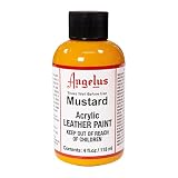 Angelus Acrylic Leather Paint, 4 oz, Mustard