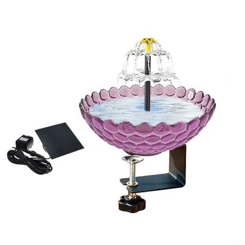 Fontaine à oiseaux solaire résistante aux intempéries pour terrasse