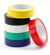 Amazon.co.jp: ビニールテープ6巻セット 絶縁テープ 電気絶縁用