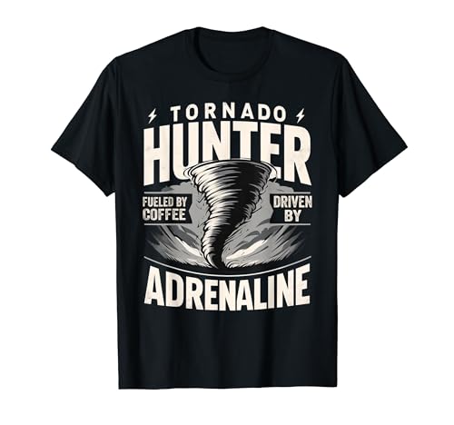 Abito Tornado Hunter Coffee Lover Hurricane Chasing Maglietta
