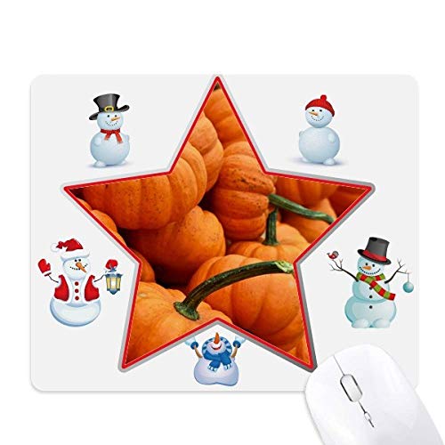 Tapis de souris famille étoile bonhomme de neige et citrouille pour un bureau cocooning