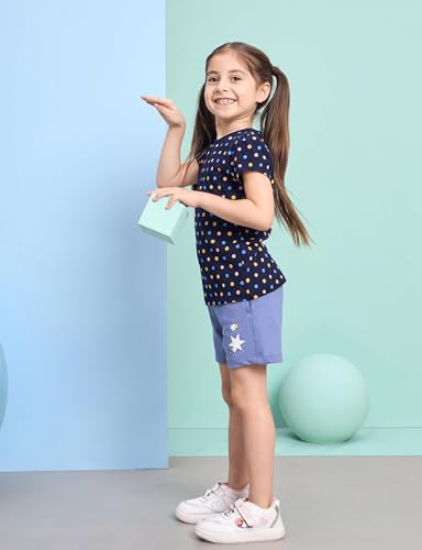 Image of Amazon Brand - Symbol Girls 100% Cotton Graphic Printed Half Sleeves Regular fit T-Shirt