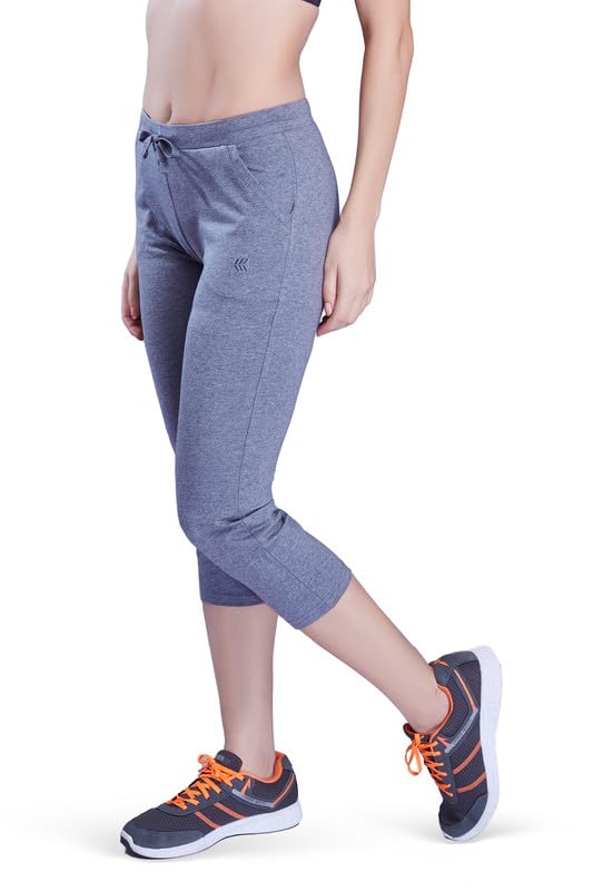 Image of Slim FIT Stretchable Capri with Side Pockets for Women