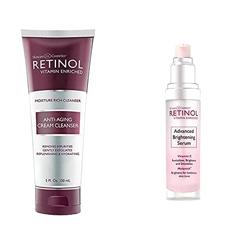 Retinol Anti-Aging Cream Cleanser Daily Deep Cleansing Facial Wash Advanced Brightening Serum Vitamin-Enriched Formula Protects Skin & Minimizes Fine Line #TOP13