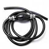 CYTGOUPER 1M Benzinschlauch Mit Pumpball, Aluminiumlegierung Multifunktions Handpumpe Benzin, Schlauch I.D. 8 Mm Umfüllpumpe für Kraftstoff, Benzin, Auto, Hubschrauber