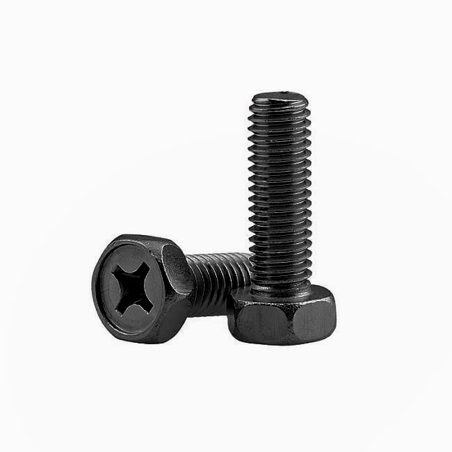 Rely®⇒VP INDUSTRIES (Pcs-25) M6x25 mm Hex Head Phillips Screw | Hex Phillips Head Screw, Bolt for Joining Wood Boards, Kitchen Worktops, Cabinets, Cupboards,Chairs & Beds
