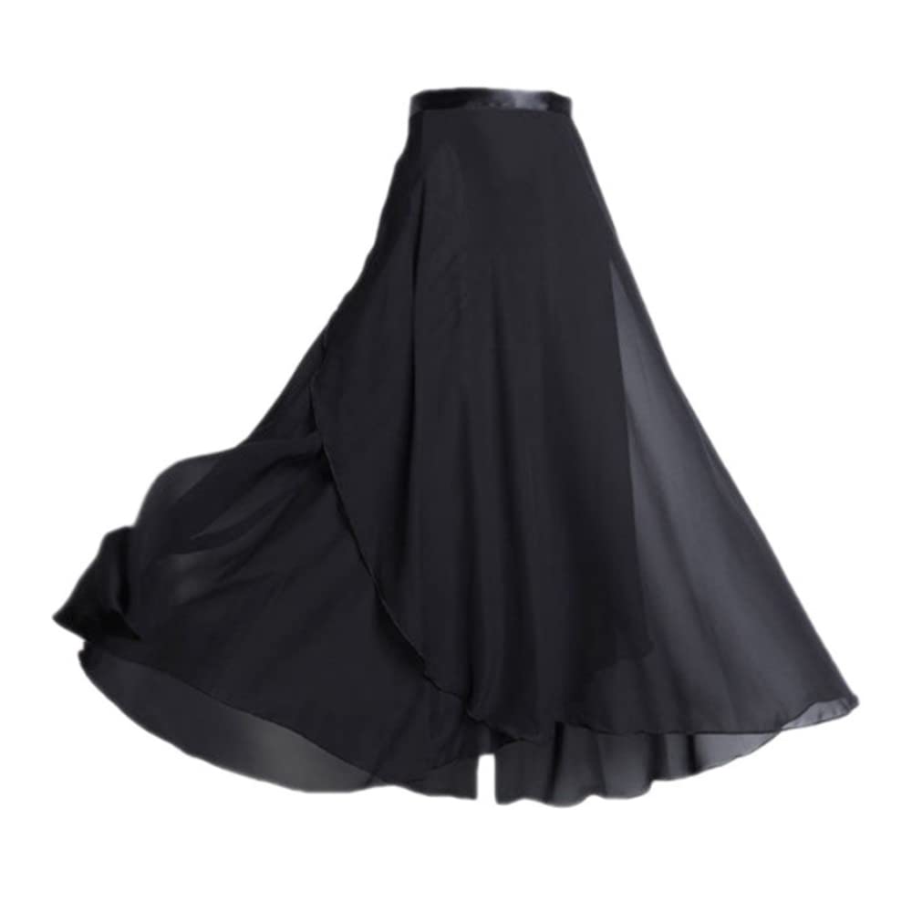Ballett Wickelrock Chiffon Damen Tanz Rock Mit Taille Krawatte Und Dünner,Anwendbar auf weibliche Tanzausbildung