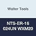 Walter Tools NTS-ER-16 024UN WXM20 Carbide NTS Threading Inserts, External Thread, Full Profile, American UN 60 Degree (Pack of 10)