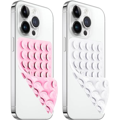 AZXYI Pacote com 2 capas de telefone com ventosa de silicone para montagem dupla face, acessórios an