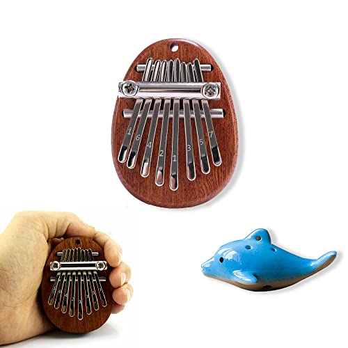 JIAMIAN Kalimba, Kalimba Mini Piano À Pouce, Kalimba Instrument, 8 Touches En Métal Portable En Bois Avec Cordon, Flûte… - Les Beatles, Paul McCartney, John Lennon, RIngo Starr, George Harrison JIAMIAN Kalimba, Kalimba Mini Piano À Pouce, Kalimba Instrument, 8 Touches En Métal Portable En Bois Avec Cordon, Flûte…