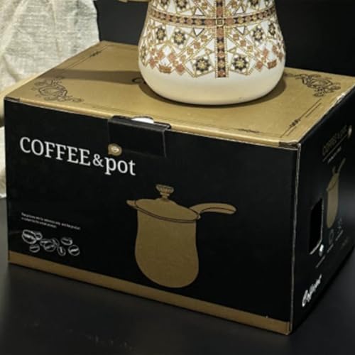Cafetera de acero inoxidable con mango de madera para leche 7