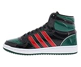 adidas Originals Men's Top Ten Hi Basketball Shoes, Green/Black/Scarlet, 9