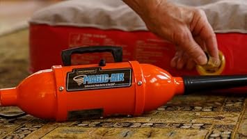 METROVAC Magic Air Electric Air Pump for Inflatables, Portable Inflator Deflator, High Volume - Made in the USA