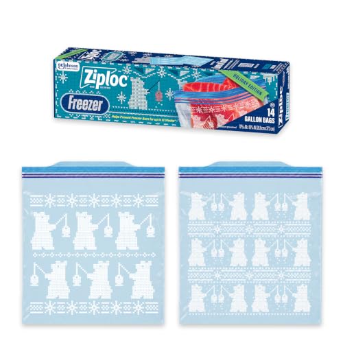 Ziploc Gallon Food Storage Freezer Bags, Grip...