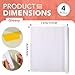 4 Rolls Clear Contact Paper, Plastic Book Covers 18 in x 4.5 ft, Contact Paper Peel and Stick, Clear Self Adhesive Protective Liner Papers Protector for Crafts Paperback Textbook Hard Covers Documents