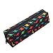 Aiphamy Dinosaur Pencil Case Holder Zipper Canvas Pen Pouch Bag for Boys Girls Kids Teens Teenagers Student Women Men, Black