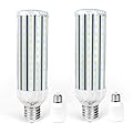 YGS-Tech Super Bright 54W LED Corn Light Bulb, E26/E39 Large Mogul Base, 6500K Daylight White, 400 Watt Equivalent for Indoor Large Area Lighting, Garage Factory Warehouse Backyard, HID, HPS (2 Pack)