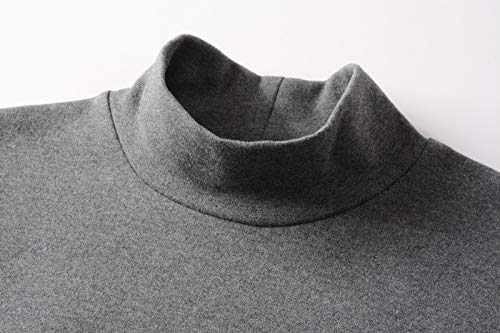Image of Women's Cotton Mock Turtleneck Long Sleeve Basic Thermal Top