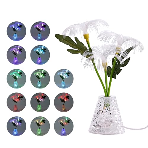 Image of Fiber Optic Firework Lamp, Color Changing LED Light, USB & Battery Powered Decor Lamp for Bedroom Bar Coffee Shop Wedding Decor, Gift for Women on Birthday Christmas Valentines Mothers Day