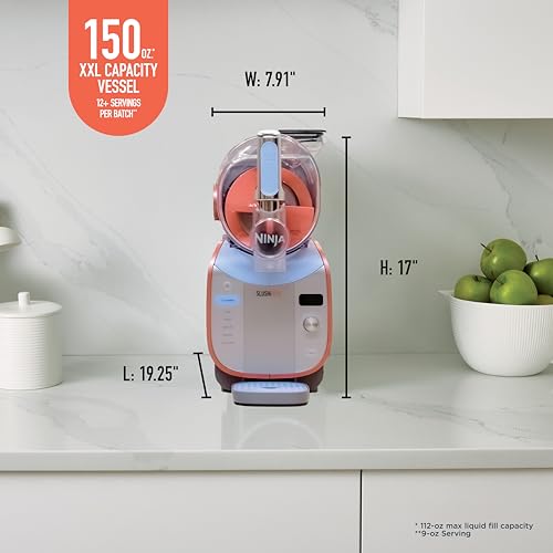Ninja SLUSHi Max XXL Smart Frozen Drink Maker | Top Performance & Smart Technology, Party-Size 150oz Capacity, No Ice Needed, 6 Programs, Ideal Temp & Texture up to 12 hours | Peach FS605 #1