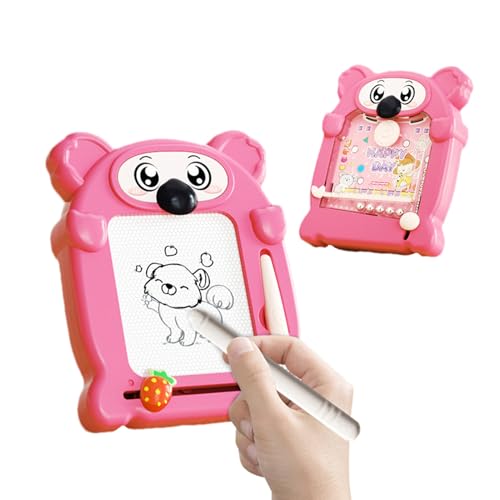 Tabla De Dibujo Magnético De Dibujo De Dibujo - Tabla De Dibujo Con Pista De Bolas | Juguete Para Desarrollar La Motricidad Fina Para Niños y Niñas, Cumpleaños, Navidad, Casa, Escuela, Viajes, Viajes