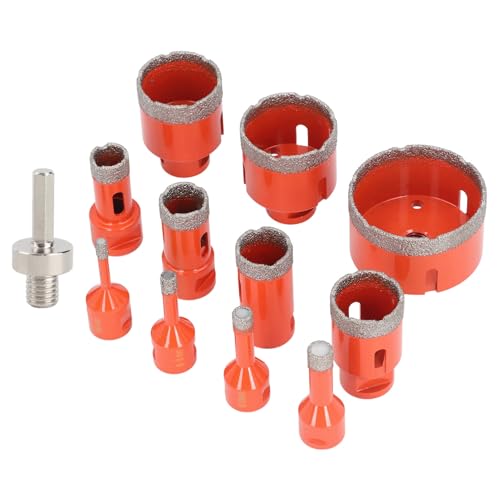 Kit de brocas de corona, 11 tamaños 6-68mm para cerámica miniatura 2
