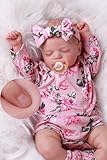 BABESIDE Lifelike Reborn Baby Dolls - Sleeping Realistic Newborn Soft Body Real Life Girl Dolls with Accessories Gifts for Kids Age 3 + & Collection, 20 inches