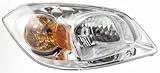 Crash Parts Plus Right Passenger Side Headlight Head Lamp for 2007-2010 Chevy Cobalt, Pontiac G5