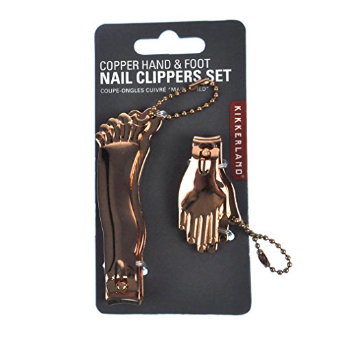 Kikkerland Hand and Foot Clipper Set, Copper