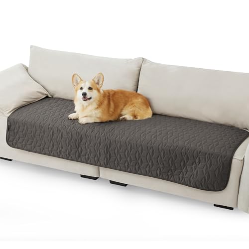 BEDSURE wasserdichte Hundedecke - 76x178 cm, Polyester, rutschfest, schmutzabweisend, Dunkelgrau