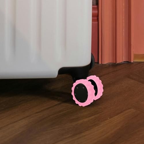 4pcs Luggage Wheel Covers Silicone Mute Suitcase Wheel Protectors for Noise Reduction and Vibration Dampening Suitable for Travel Home Office and More3