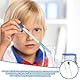 3er Set Pipette 10ml, 3.5 x 5.5 cm Glaspipetten mit Skala für Labor, Medizin, Schule und Lebensmittelforschung, Inklusive 3 Pipetten, 3 Blauen Saugbällen und 1 Reinigungsbürste,