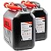 Produktbild KOVA 2x Benzinkanister 10L SCHWARZ Kunststoff Dieselkanister Reservekanister Kraftstoffkanister 10 L Liter ltr Wasserkanister für Benzin Diesel Wasser AdBlue 10-Liter-Kanister Petrol Can Kanister