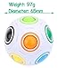 TANCH Magic Rainbow Ball Puzzle Cube Fidget Stress Relief Ball Brain Teasers Games Toys for Kids Adults (12 Holes)
