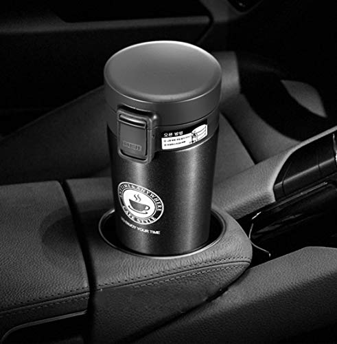 Vaso Termico Café Termo Taza Botella Taza Coche Acero Inoxidable Café Agua Thermos Frascos Termo Cafe Hermetico (Negro) - Imagen 5