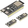 3pcs ESP32-S3-DevKitC-1-N16R8 ESP32 S3 Development Board WiFi + Bluetooth MCU Module, Dual Type-C ESP32-S3-WROOM-1 Cores Microcontroller Processor Integrates Complete Wi-Fi and BLE Functions