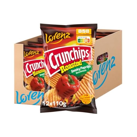 LORENZ | Crunchips Roasted Smoky Paprika | 12 x 110g | vegan