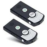 2 Way Voice Intercom, Super Long Range Wireless Intercomunicador, Home Security Easy Install, Waterproof Indoor Outdoor Interphone System, Fit for Home Hospital Office, Black
